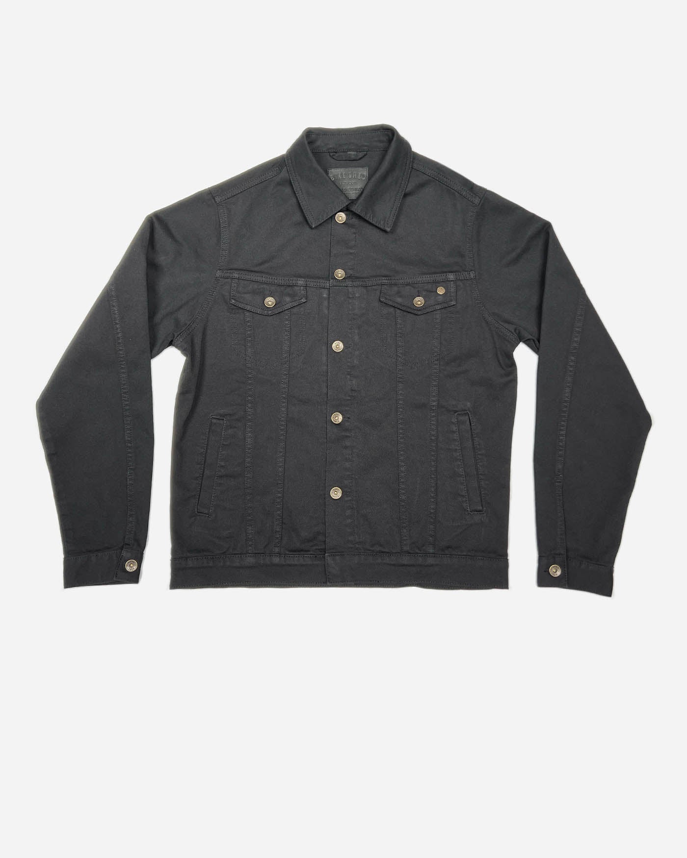 Black Bike Shed Motorcycle Denim Jacket | Bike Shed Moto Co