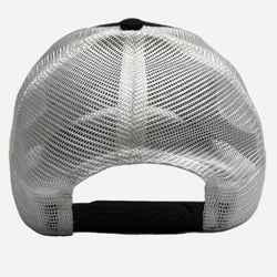 Bike Shed Logo Patch Baseball Hat - Black/White, back