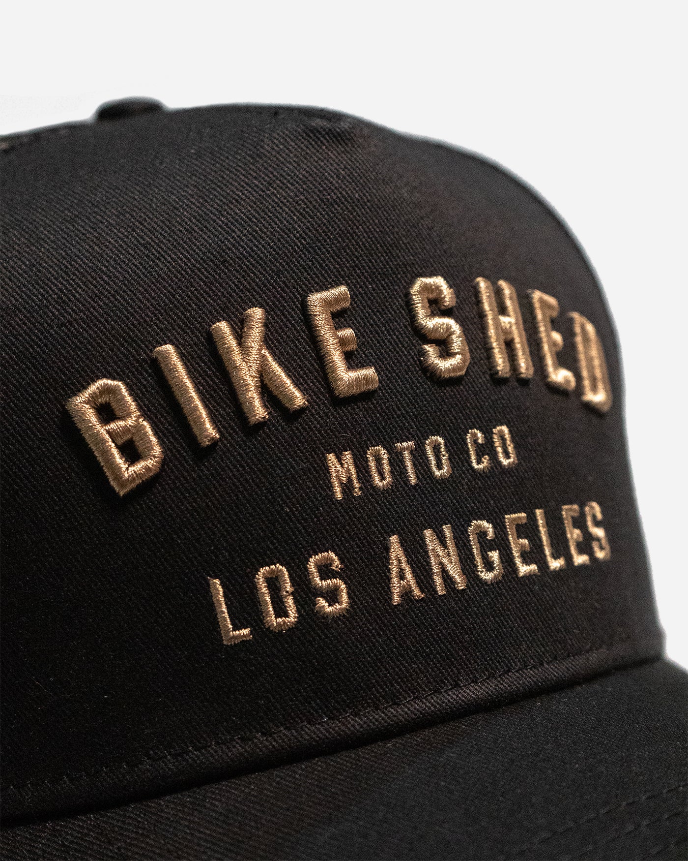 Embroidered Gold and Black BSMC Trucker Hat | Bike Shed Moto