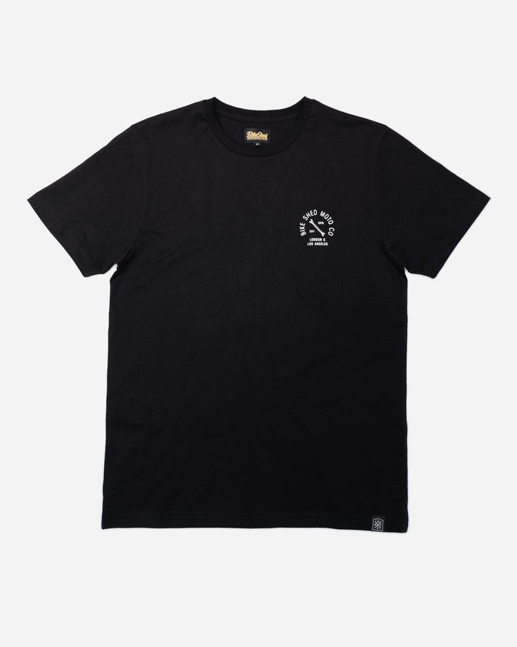 BSMC Tracker Bars T-Shirt - Black, front
