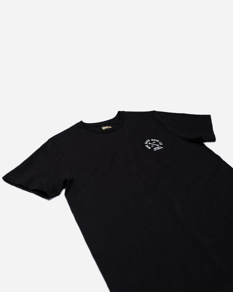 Bike Shed Motorcycle Company Graphic T-Shirt  T-Shirt - Black, front side on