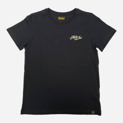 BSMC Women's Los Angeles Motorcycle T Shirt - Asphalt/Ecru, front