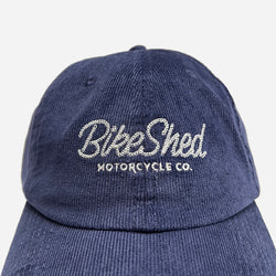 BSMC Chain Embroidered Corduroy Baseball Hat - Navy, front