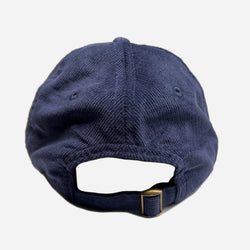 BSMC Chain Embroidered Corduroy Baseball Hat - Navy, back