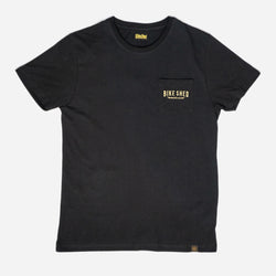 BSMC Logo Embroidered Pocket T Shirt - Black, front