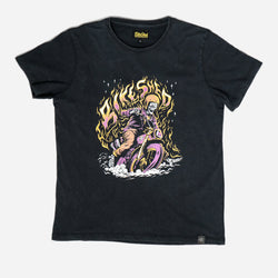 BSMC Women's Speed Demon Graphic T-Shirt - Washed Black, front