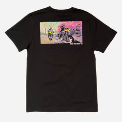 BSMC Motorcycle Mural Graphic T Shirt - Black, back