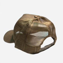 Motorcycle Los Angeles embroidered logo baseball hat - Khaki Green, back