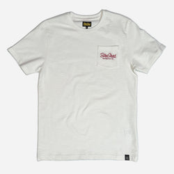 BSMC Logo Chain embroidered T Shirt - Off White, front