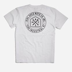 BSMC 1580 Roundel Logo T Shirt - White, back