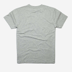 BSMC '77 T Shirt - Grey/Turquoise, back