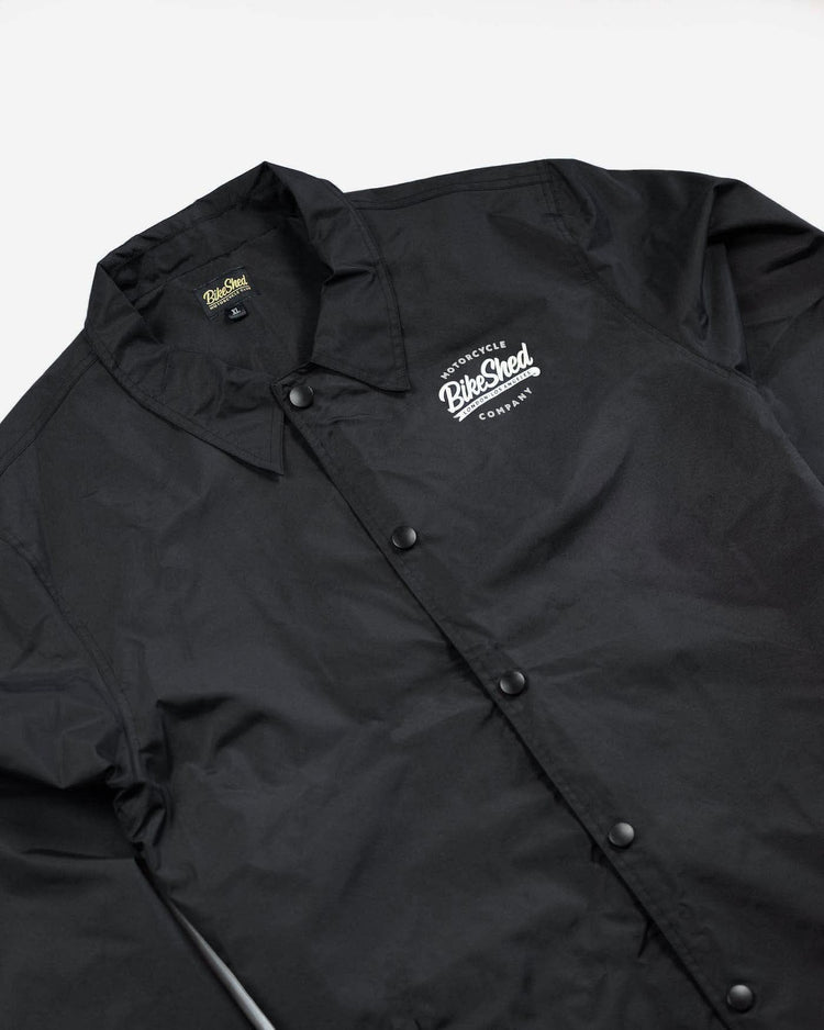 BSMC Company Coach Jacket - Black, close up