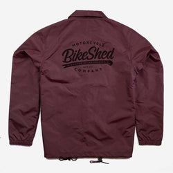 BSMC Company Coach Motorcycle Jacket - Burgundy, back