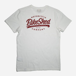 Bike Shed Moto Co. Company T-Shirt - Off White, back