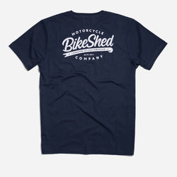 BSMC Company Logo T-Shirt - Navy, back