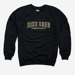 BSMC Deco Motorcycle Sweatshirt - Black/Gold, front