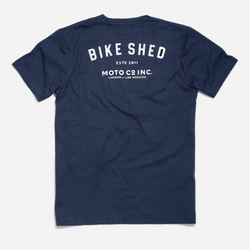 Motorcycle ESTD. Pocket T Shirt - Navy, back