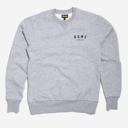 Bike Shed Motorcycle Logo Sweatshirt  - Grey Marl, front