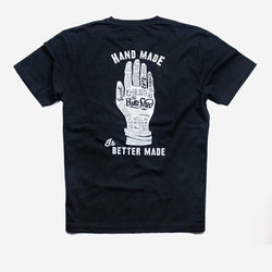 Bike Shed Motorcycle Company T Shirt - Black & White, back