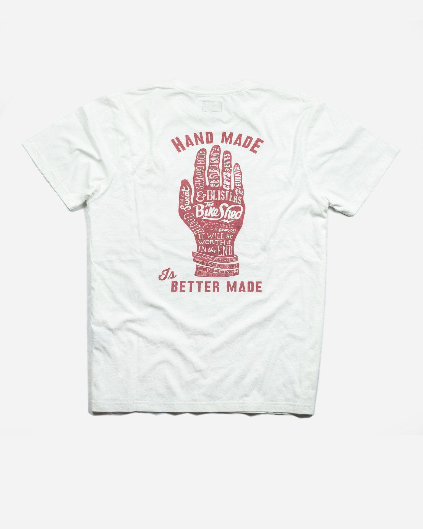 ★BADBLOOD★ WORKSHOP SHIELD PRINT RINGER T-SHIRT Badblood Workshop Shield Print Ringer T-Shirt - Cream
