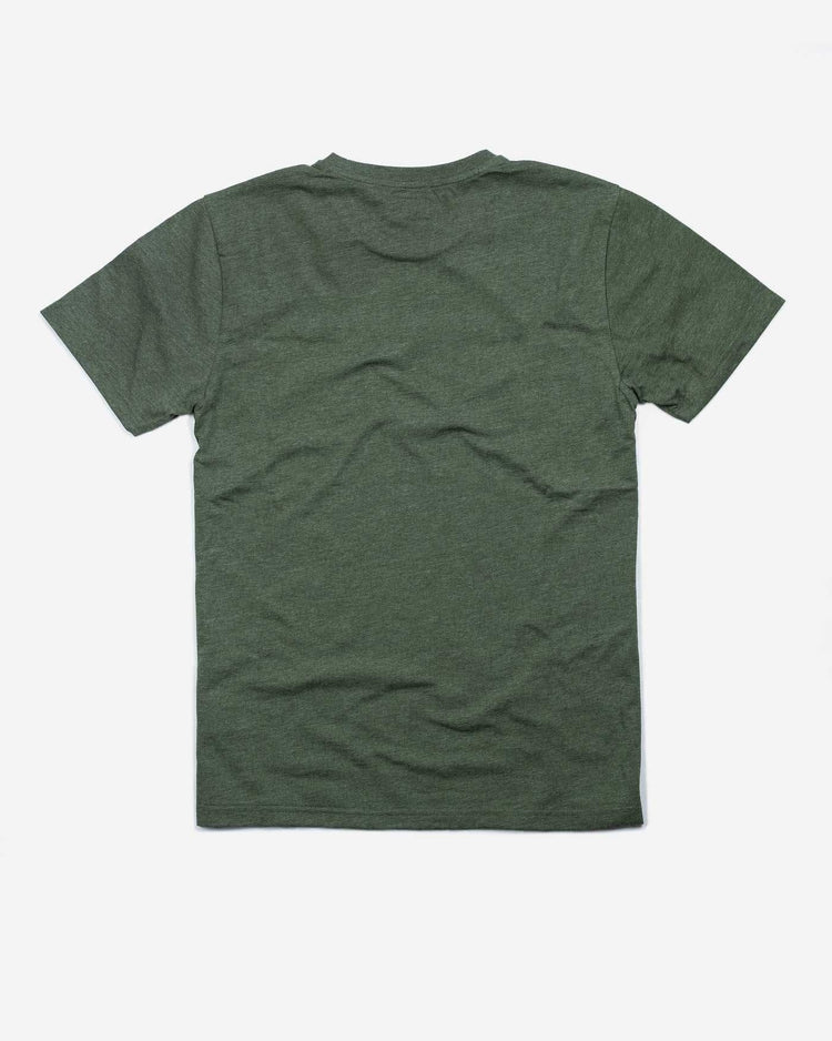 BSMC Inc. Motorcycle logo T-Shirt - Heather Green, back