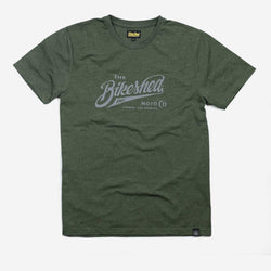 BSMC Inc. Motorcycle logo T-Shirt - Heather Green, front