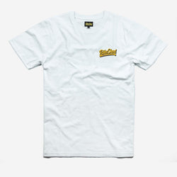 BSMC Motorcycle Mural Graphic T Shirt - White, front