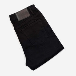 Motorcycle Resistant Women's Skinny Jean - Black, folded showing rear pocket
