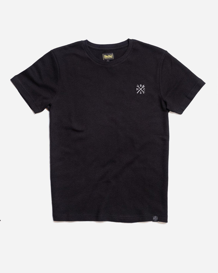 BSMC Waffle T Shirt - Black, front