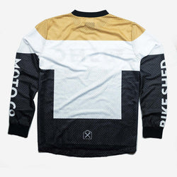 Motorcycle Wing Race Jersey - Gold, back