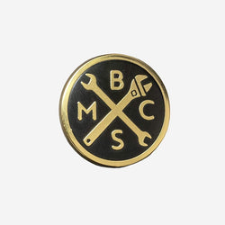 Motorcycle Logo Enamel Pin - Gold