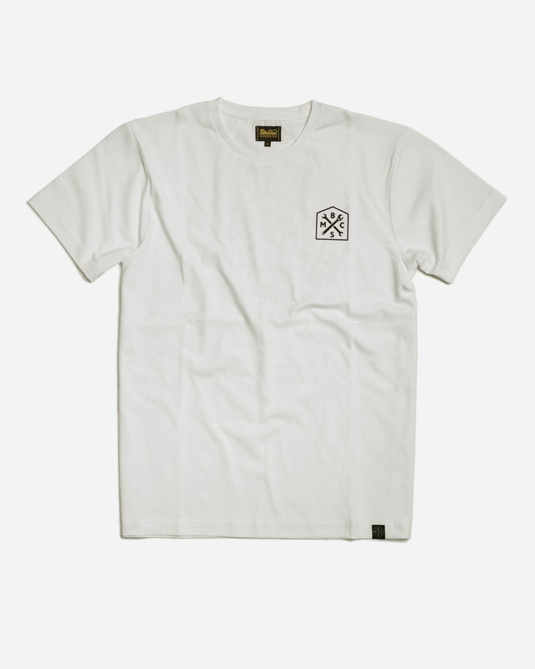 BSMC 1580 Roundel T Shirt - Vintage White, front