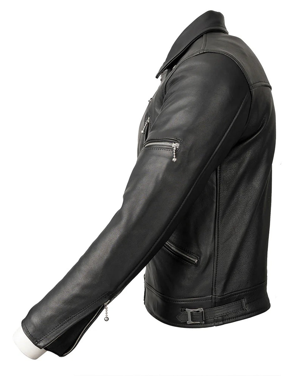 Goldtop 617 Jacket - Black studio image detail side