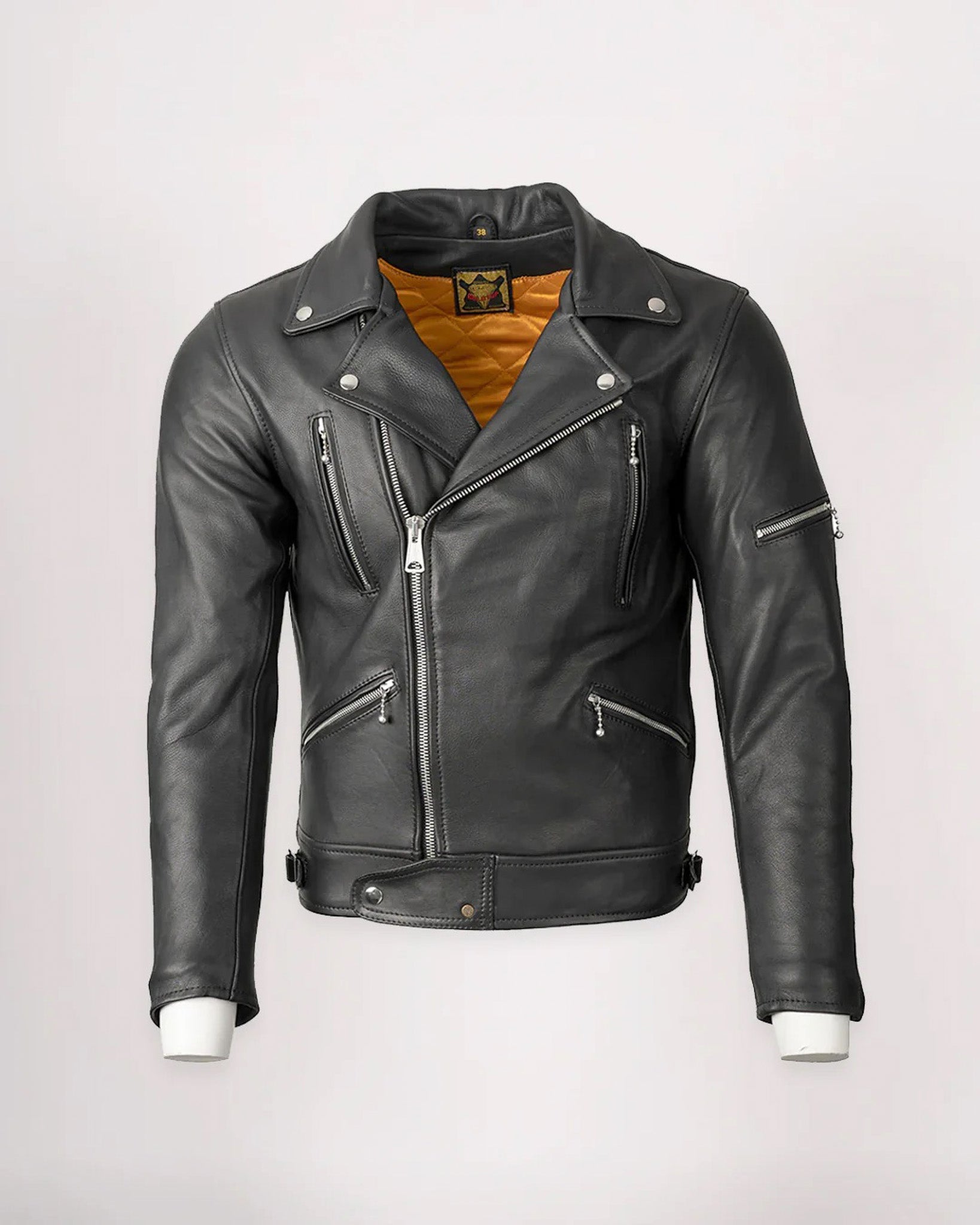 Goldtop 617 Leather Jacket - Black | Bike Shed Moto Co. – Bike