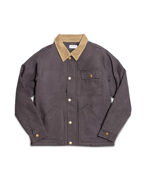 Grady + James - The Johnny Canvas Jacket gray studio image