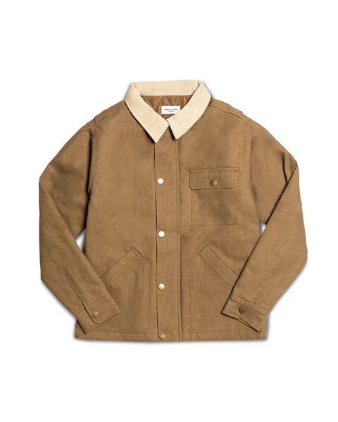 Grady + James - The Johnny Canvas Jacket khaki studio image