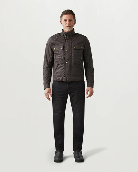 belstaff leather dress Belstaff Turner Men's Leather Jacket - Antique Black