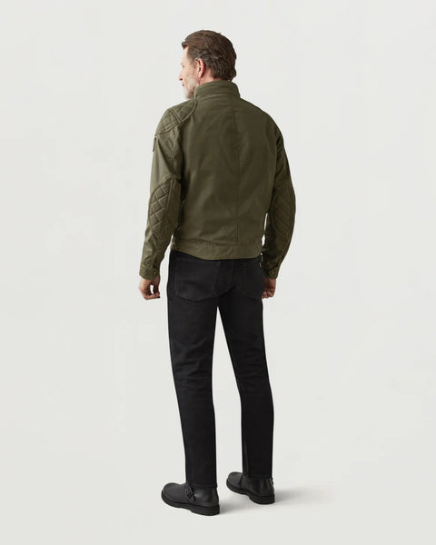 Belstaff Brooklands 2.0 Jacket olive green worn by model