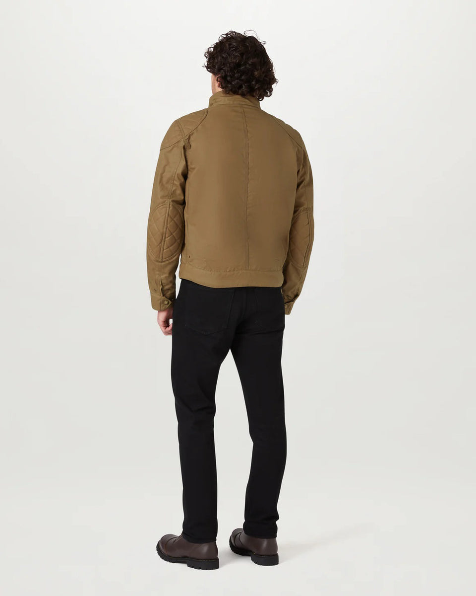 Belstaff Brooklands 2.0 Jacket sand worn by model