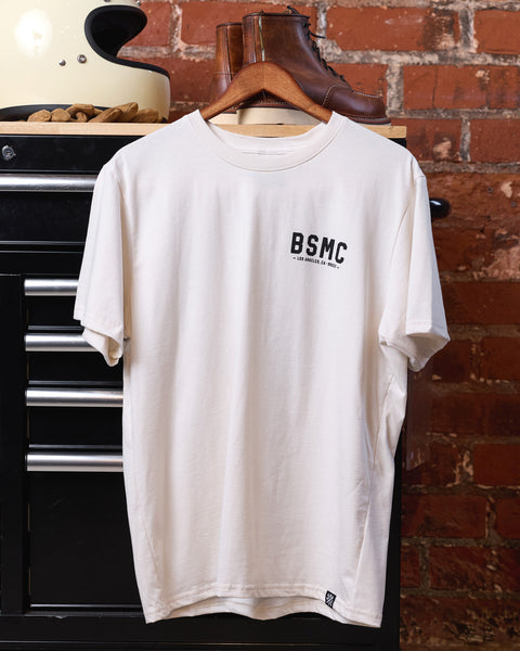 BSMC LA Roundel T-Shirt - Bone hanging image front
