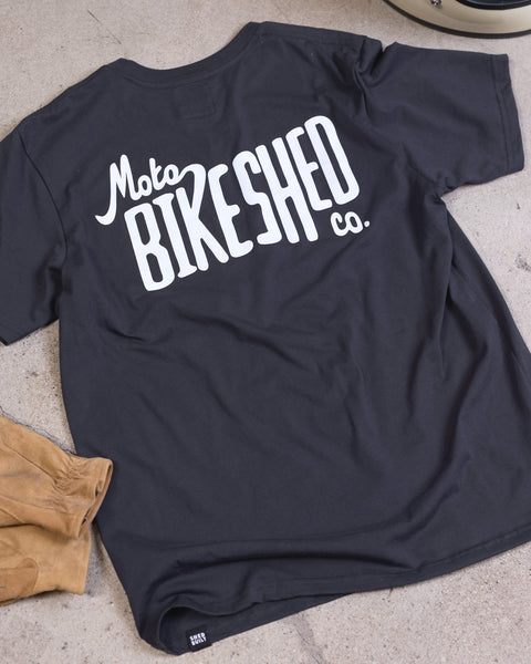 BSMC Throwback T-Shirt - Smoke stylized flatlay back