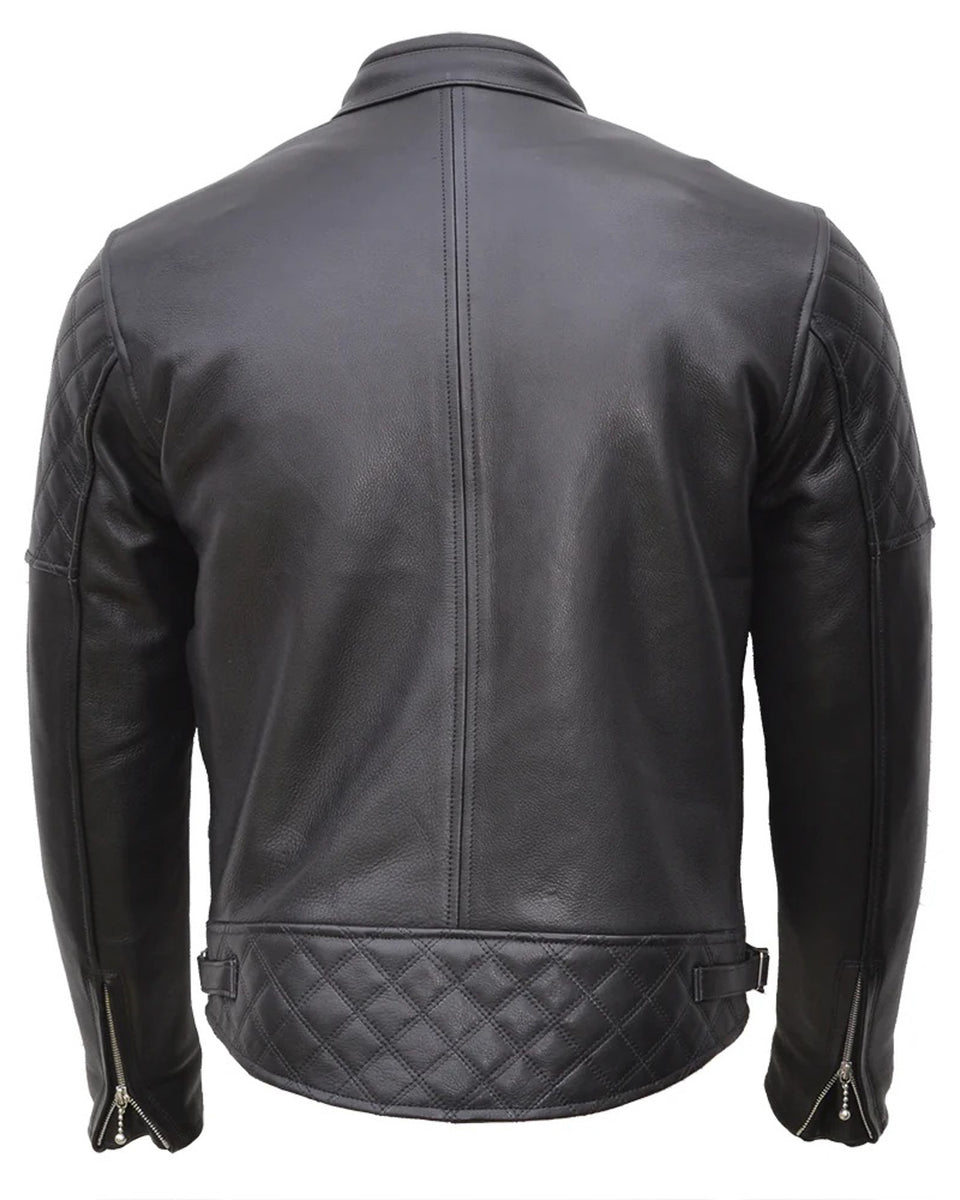 Goldtop Bobber Jacket - Black studio image rear