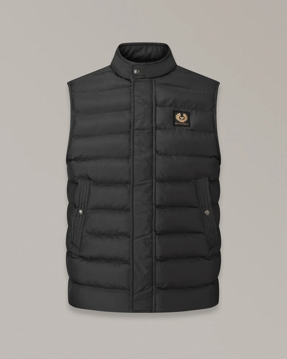 Belstaff Climate Vest Black studio image
