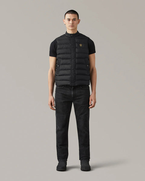 Belstaff Climate Vest Black worn by model
