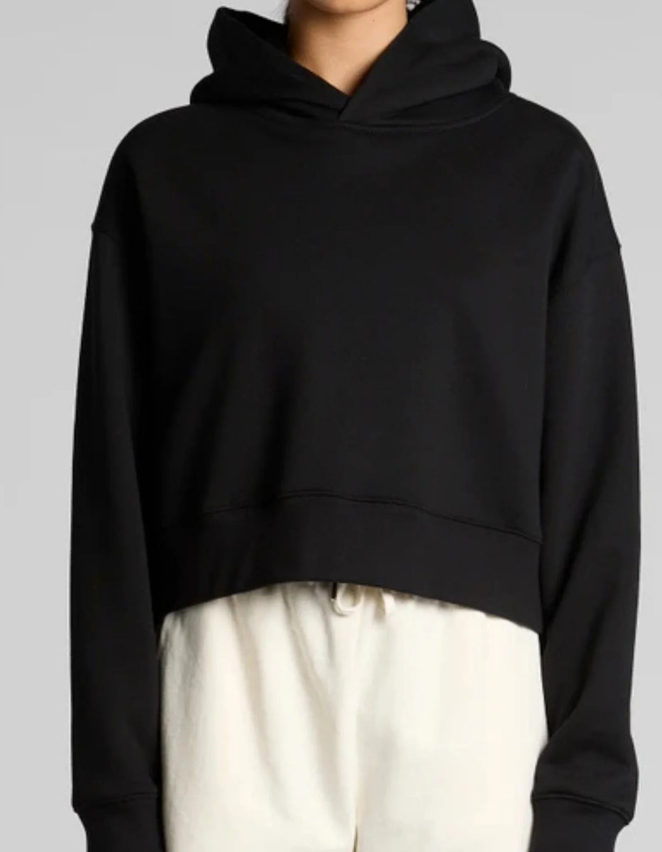 MERLA Moto Sunday Crop Hoodie - Black