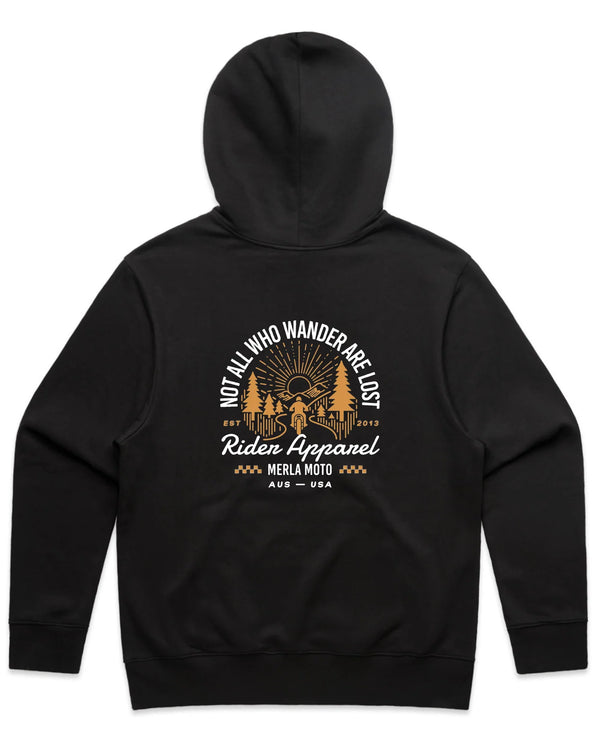 MERLA Moto Backroads Hoodie - Black