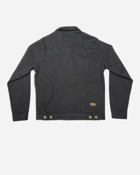 Bike Shed Motorcycle Denim Jacket - Cordura Black, back