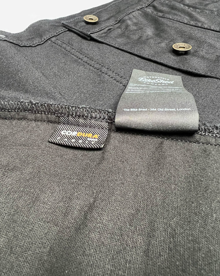 BSMC Denim Jacket - Cordura Black, inside labels