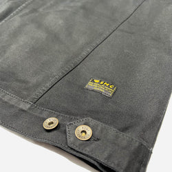 BSMC Denim Jacket - Cordura Black, back hem logo and button adjuster