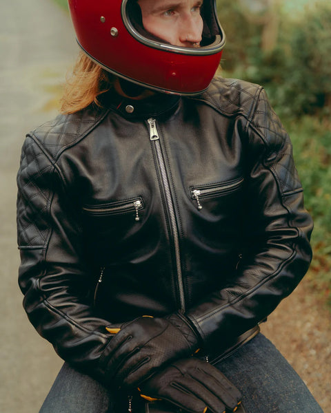 Goldtop Summer Flat Tracker Jacket - Black worn by model